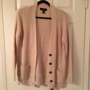 F21 cable knit cardigan